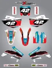 Honda CRF 450 2008 Full Custom Graphic Kit - Strike Style sticker kit decals