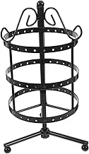PRETYZOOM Rotating Earring Holder Tower Metal Display Rack for Jewelry Storage Elegant Organizer Stand for Earrings Ear Lines and Ear Studs Space Saving Tabletop