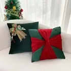 Polyester Fiber Christmas Cushion Cover Living Room Decoration