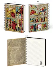 IRON MAN PANELS SPIRAL NOTEBOOK OFFICIAL TONY STARK SUPERHERO MARVEL COMIC BOOK!