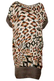 Journey Print Dress--HAM-91316Y