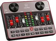 G1 Live Sound Card for Streaming,Audio Mixer Kit for Live Streaming,Audio Interface DJ Mixer Sound Card/Board Condenser Microphone for Tiktok Gaming Video Content Creator Kit.