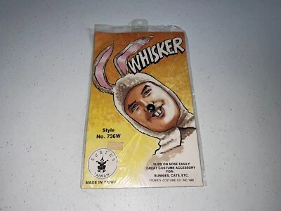 Vintage Rubies NOS Bunny Rabbit Whiskers 1985 Mask Halloween