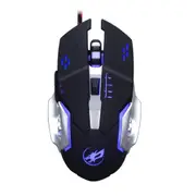 Usb Wired Optical Mechanical Mouse Ergonomics Sensitive Gaming Mouse Metal Bottom Silent Version Black