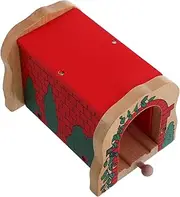 Train Track Expansion Toy Wooden Train Tracks Boys and Girls Simulation Tunnel