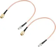 uxcell SMA Male to TS9 Male RG316 Coaxial Cable Antenna Cable 0.66 ft 2pcs