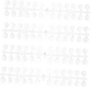 Nail Tips Chart Set 5 Pack Silicone Manicure Display Board 24 Dot Nail Plates for Nail Salons Schools Personal Use Nail Art Tools