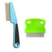 2 Pcs Pet Grooming Combs - Flea and Lice Remover for Dogs, Cats, and Small Pets