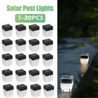 20PCS LED Solar Post Cap Light Waterproof Fence Pool Garden Lamp Outdoor Road