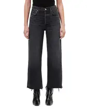 Agolde Ren High Rise Wide Leg Jeans in Arcane