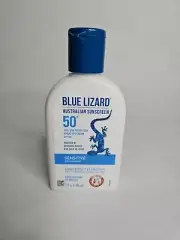 Blue Lizard Sensitive SPF 50+ Mineral Sunscreen Lotion, Broad Spectrum, All Ages