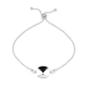 Sterling Silver Adjustable Bracelet Blank for Gluing Square Shape Fancy Crystals