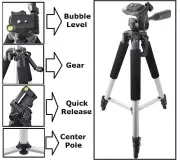 Pro Series 57" Tripod With Case For Canon EOS Rebel 550D 60D T5i T4i XS XSi