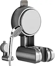 Shower Hose Holder | Shower Head Wall Mount | 360-degree Rotation Adapter Mounting Fixing Organizer Attachment for Room RV Home Outdoor Bathtub Dorm