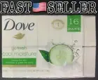 16-Pack Dove Go Fresh Beauty Soap Bar - Cucumber & Green Tea 4oz (113g) Each!