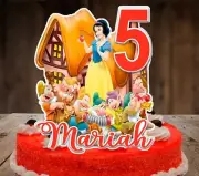 Disney Princess Snow White and The Seven Dwarfs Cake Topper