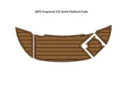 2005 Chaparral 232 Swim Platform Step Boat EVA Foam Faux Teak Deck Floor Pad Mat