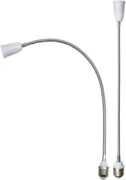 E26/E27 Light Socket Extender Adapter,E26 to E26 Socket Extender, 58CM/22.5 Inch