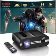 [1350ANSI/Dolby Audio] 2025 Ultra Bright Projector 4K, Smart Android TV NETFLIX
