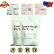 Odor Control Flushable Cat Litter - Unscented Dust-Free Formula in 19 lb Pack
