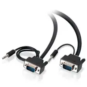 Alogic 30M Slim Flexible Vga Cable With 3.5Mm Stereodio Cable Vga-Mm-30-Aps