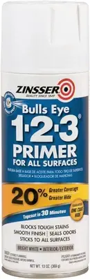 Zinsser Bulls Eye 1-2-3 Water-Base Primer Spray, White, 369 G