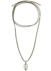 BY Pariah Pebble Small Silk Necklace - Light Green ONE SIZE