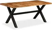 Dining Table Solid Acacia and Mango Wood 180x90x76 cm,Solid Acacia and Mango Wood Dining Table: A Distinctive Addition to Your Dining Room Dining Table
