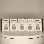 Master Lock Block Guard Combo Padlocks on Boxes - Lot of 5 New In Boxes