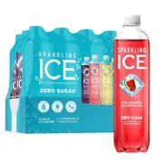 Sparkling Ice Blue Variety Pack, Flavored Sparkling Water 17 fl oz, 12 count