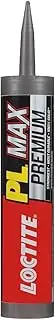 Loctite PL Premium Max Construction Adhesive, Versatile Construction Glue for Wood, Concrete, Stone & More - 9 fl oz Cartridge, Pack of 1