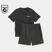 Berghaus All Over Print Grid T-shirt/shorts Set Children