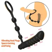 Electric Penis Extender Enlarger Sleeve Ring Reusable Delay Ejaculation Plug Men