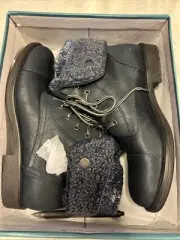 Cliffs By White Mountain 9 Duena Black Boots Booties Sweater Trim New
