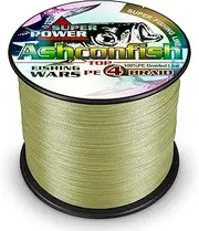 Braid Fishing Line - 4 Strands Super Strong PE Fishing Wire Multifilament Braided Fishing Line Braid Ultra Power 6LB - 100LB Heavy Tensile for Saltwater & Freshwater Fishing