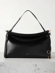 [Alaïa] Alaïa - Click E/w Large Leather Shoulder Bag - Black - One size One size Black