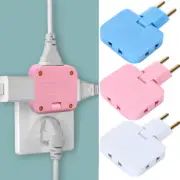 EU Extension Plug 3 In 1 Adaptor 180 Degree Rotation Charging Converter Socket
