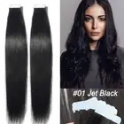 THICK Tape in 100% Human Hair Extensions Invisible Skin Weft Body-Wave Full Head