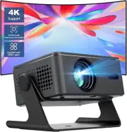 [4K Support & Auto Focus] Mini Projector with WiFi and Bluetooth, KEPEAK 4K 1080