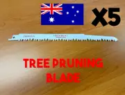 x5 5TPI 240mm Reciprocating Saw Blade Tree PRUNING ROOT Cutting THICK HEAVY DUTY