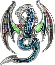 [DUOWEI] Novelty Dinosaur Welsh Dragon Brooch Pins Clothes Scarf Decoration Charms Jewelry Gifts for Women Teens Girls