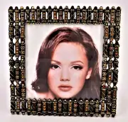 Ciel Decorative Picture Frame. Hand Detailed with Austrian Crystals & Enamel