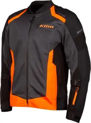 Klim Induction, textile jacket , color: Black/Dark Grey/Orange , size: L
