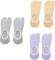 [BESPORTBLE] Anti-slip Toe-splitting Socks Pairs Breathable Cotton Summer Socks Lightweight Comfortable for Women