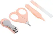 PEPLAYTAL 1 Set Safe Nail Care Kit Portable Clippers and Scissors with File for Easy Grooming Convenient Storage Skid Design for Safe Manicure Tools for Little Ones