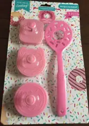 Handstand Kitchen Donut Shoppe 4-piece Cookie Stamp and Flipper Set with Recipes