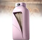 Electric Clothes Dryer，Touch Screen Foldable 600w Mini Drying Machine with Dryer Bag， 2-Speed Adjustment, 3-Speed Timed, High Temp Off，PTC Fever，for Light Clothes Pink