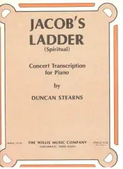 "JACOB'S LADDER" SHEET MUSIC-SPIRITUAL-CONCERT TRANSCRIPTION FOR PIANO-RARE-NEW!