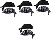 [VALICLUD] 4sets Universal Kitchen Chef Hat Adjustable Turban Size Easy to Wear for Cooking Cleaning 2pcs*4