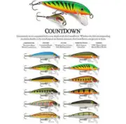 Rapala CountDown 5cm Hard Body Fishing Lure - Choose Colour BRAND NEW @ eBay Fis